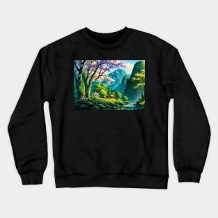 Spring Time in the River Valley Crewneck Sweatshirt